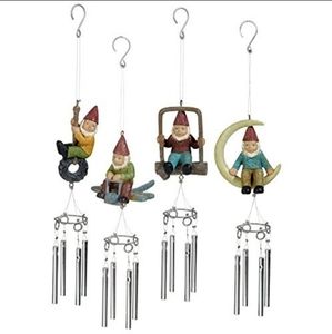 Miniature Gnome Wind Chime 4 pack